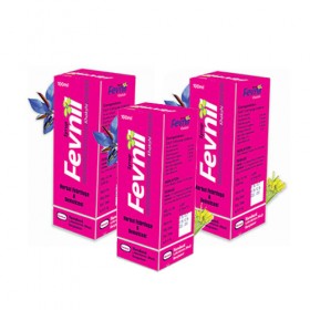 SYRUP FEVNIL® (KHAKSHI) Herbal Febrifuge & Demulcent (100ml)) 3pack package