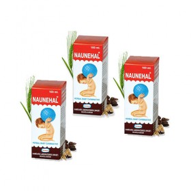 SYRUP NAUNEHAL Soda & alcohol free natural carminative for infants and children (100ml) 3pack package