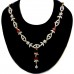 This Necklace set features a unique one of a kind tradition and modern embellish
