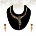 This Necklace set features a unique one of a kind tradition and modern embellish