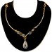 This Necklace set features a unique one of a kind tradition and modern embellish