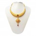 This Necklace set is a unique one which make beautiful design with golden work
