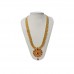 Beautiful work in artificial red stone with ethnic and modern combination golden work, this is a really warm and glowing necklace set. It’s very ethnic earring adds to the festive appearance as it truly dazzles